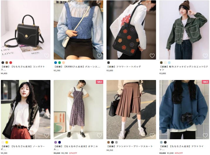 jemiremi 展開商品と価格帯